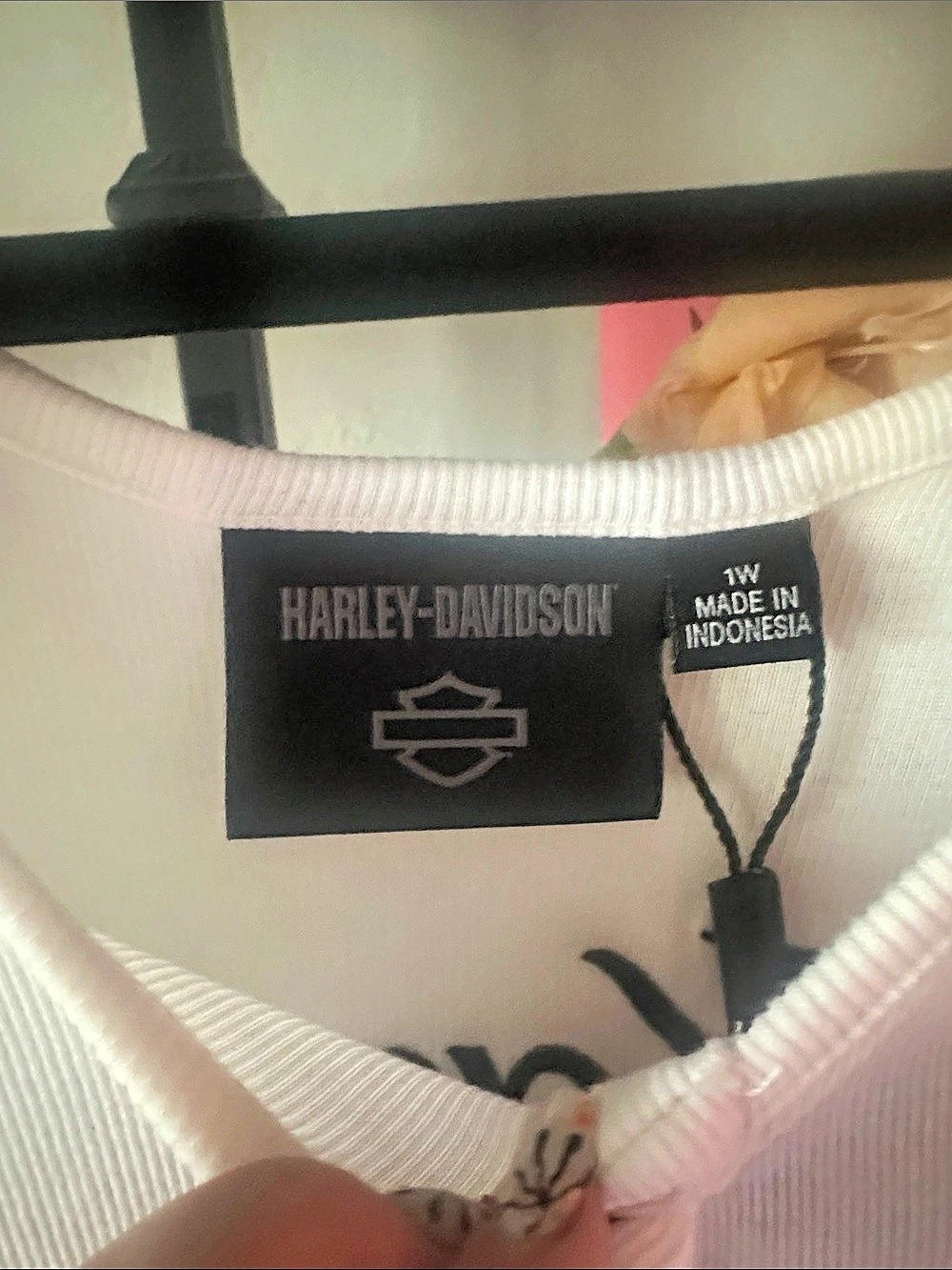 Harley-Davidson Long Sleeve Graphic Tee White & Black Like New: Size 1W / fitsXL - Picture 4 of 6
